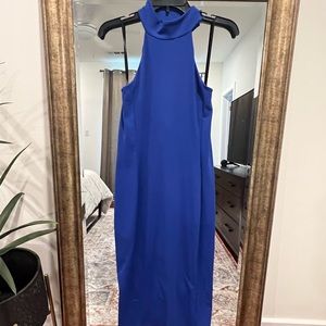 Bebe Cobalt Blue Midi Cocktail Dress